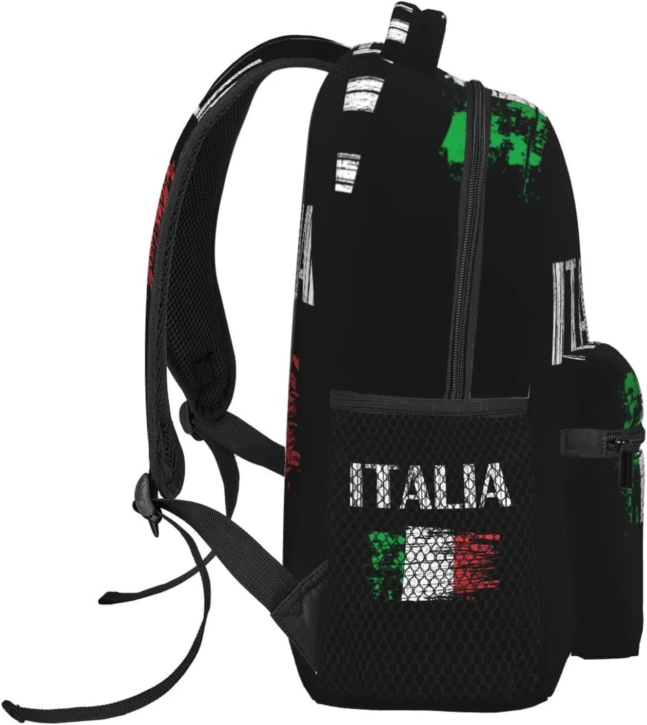 Vintage Italia Italy Italian Flag Backpack Casual Laptop Backpack Double Shoulder Bag Lightweight Backpack For Women Men Travel