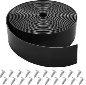 Vinyl Straps for Patio Chair Repair Kit 2'' Wide 20 Ft Long Replacement Straps   20 Free Rivets for Outdoor Lawn Furniture Chaise Lounge Repair (Black)