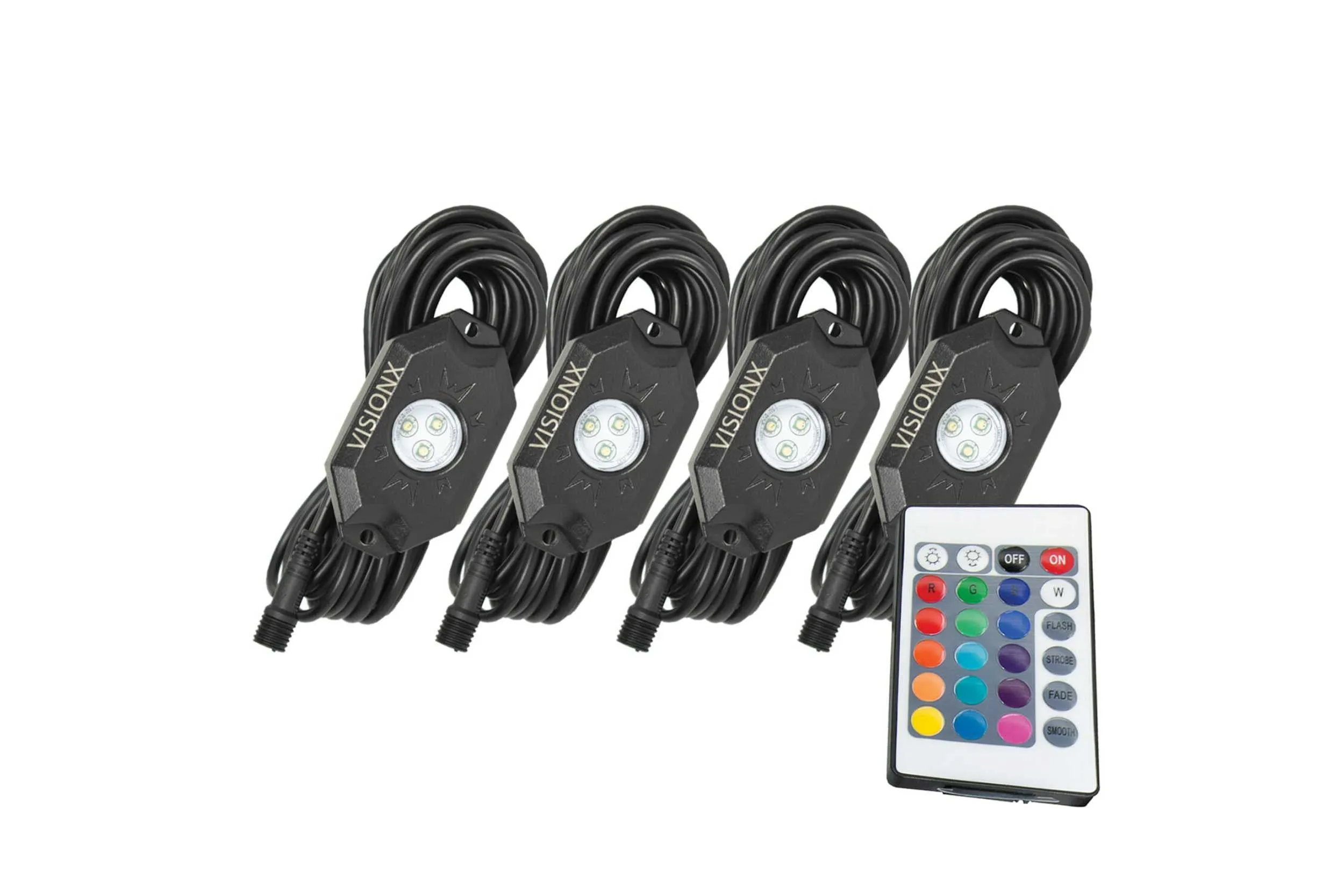 Vision X LED Rock Light System: (9W / 6 Pod Set / White)