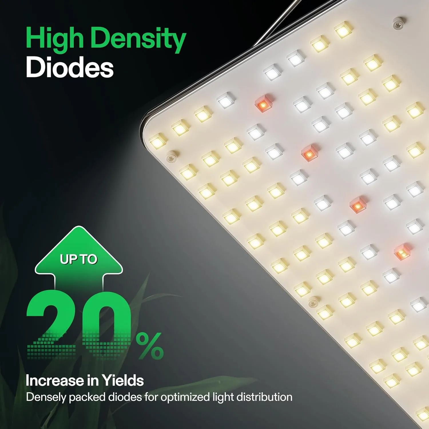 VIVOSUN VS2000 LED Grow Light with Full Spectrum Diodes & Brand Driver Dimmable Lights Sunlike for Seedling Veg & Bloom Plant Grow Lamps for 4x2/3x3 Grow Tent