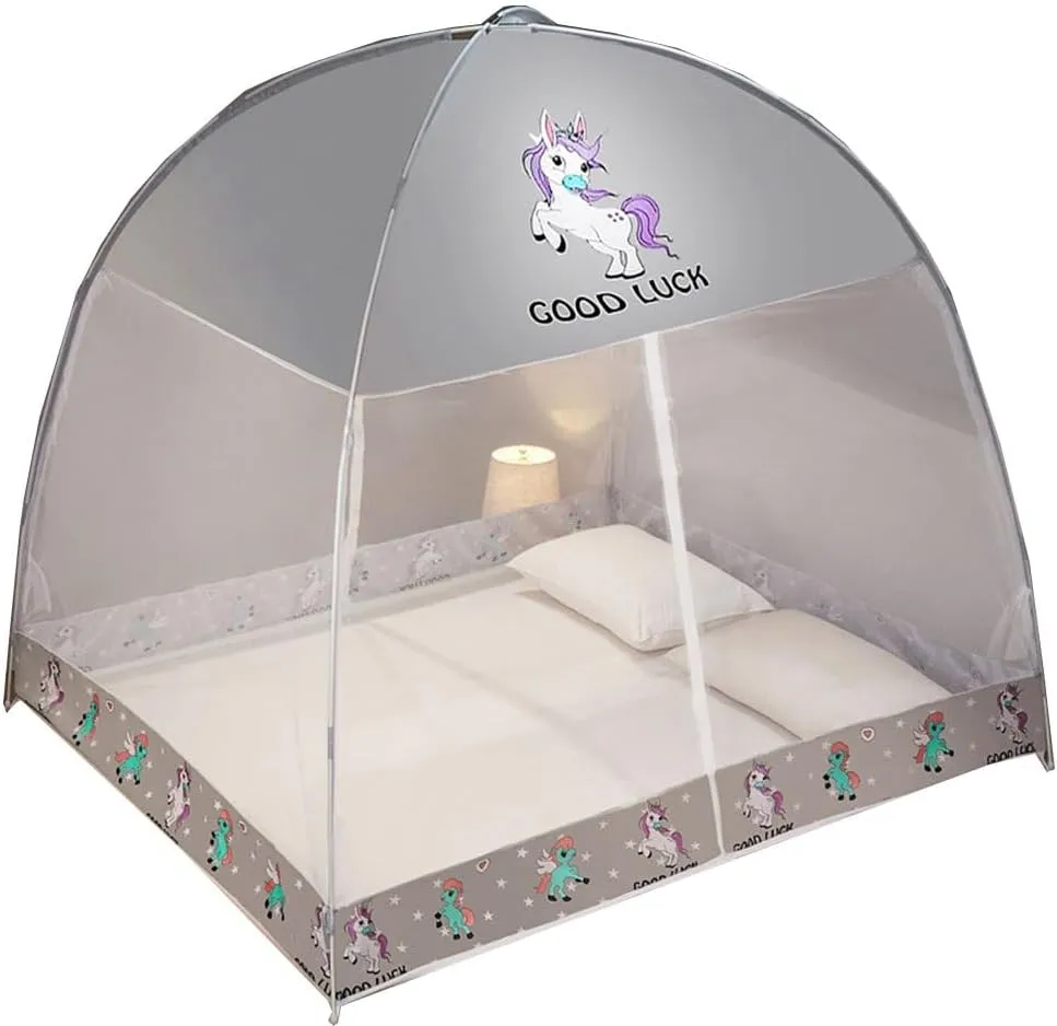 VOIV Mosquito Net Pop Up Ten,Folding Netting Bed Tent,Portable Mosquito Netting with Bottom,Bug Net,Canopy Outdoor,Camping Tent,Insect Screen,Ultralight,Folding Design, (Size : 150x200x145cm)