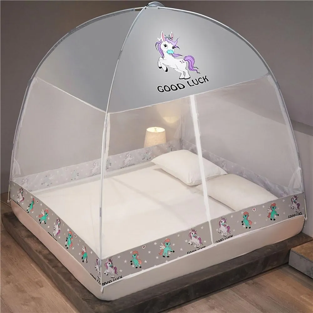 VOIV Mosquito Net Pop Up Ten,Folding Netting Bed Tent,Portable Mosquito Netting with Bottom,Bug Net,Canopy Outdoor,Camping Tent,Insect Screen,Ultralight,Folding Design, (Size : 150x200x145cm)