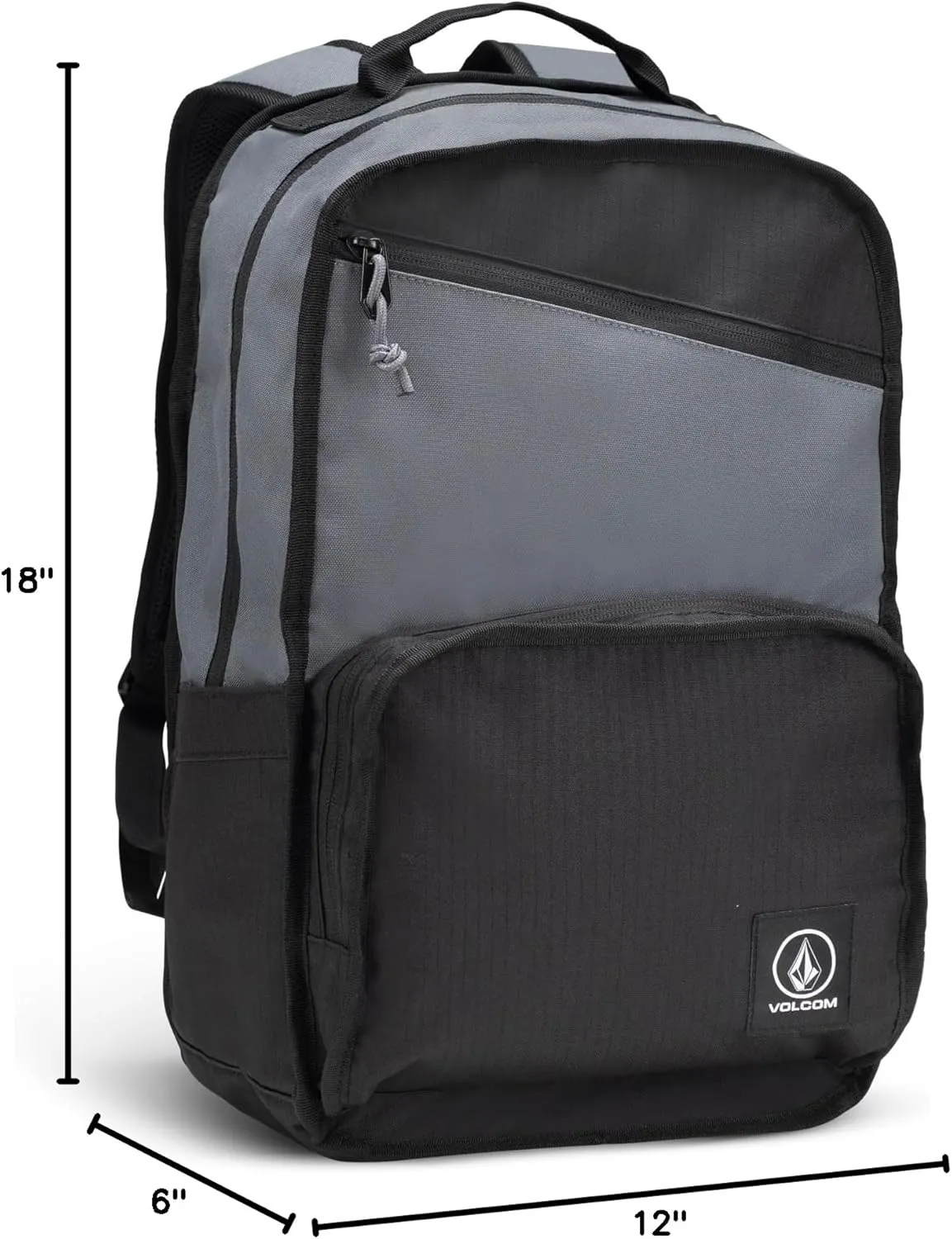 Volcom Men's Hardbound Backpack, Grey/Black, One Size