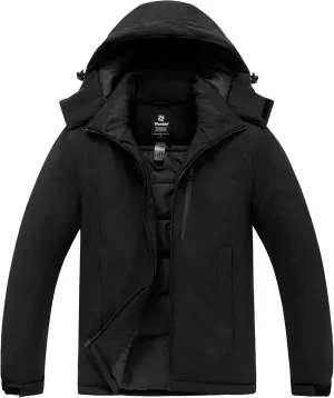 wantdo Men's Mountain Skiing Jacket Snowboarding Jackets Waterproof Winter Snow Coat Windproof Raincoat