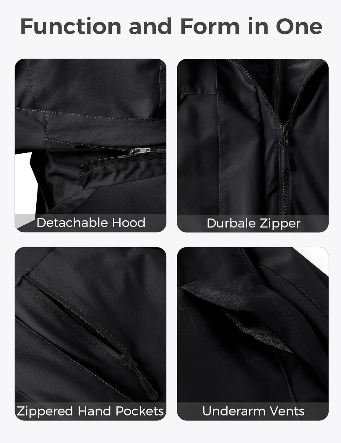 wantdo Women's 3 in 1 Plus Size Winter Coats Waterproof Ski Jacket Hooded Snowboarding Jacket