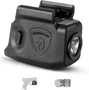 WARRIORLAND Hellcat Mini Gun Light Tailored Made for Springfield Armory Hellcat Pistol, 150 Lumens Hellcat Handgun Light, LED Tactical Flashlight Hellcat SL-1