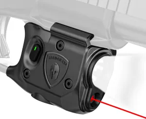 WARRIORLAND Pistol Light Laser Combo Fits Glock 43X MOS/Glock 48 MOS, Compact 150-Lumen Trigger Mounted Tactical Weapon Light with Red Laser & White LED, Power Indicator & 3 Light Mode, SLL-100