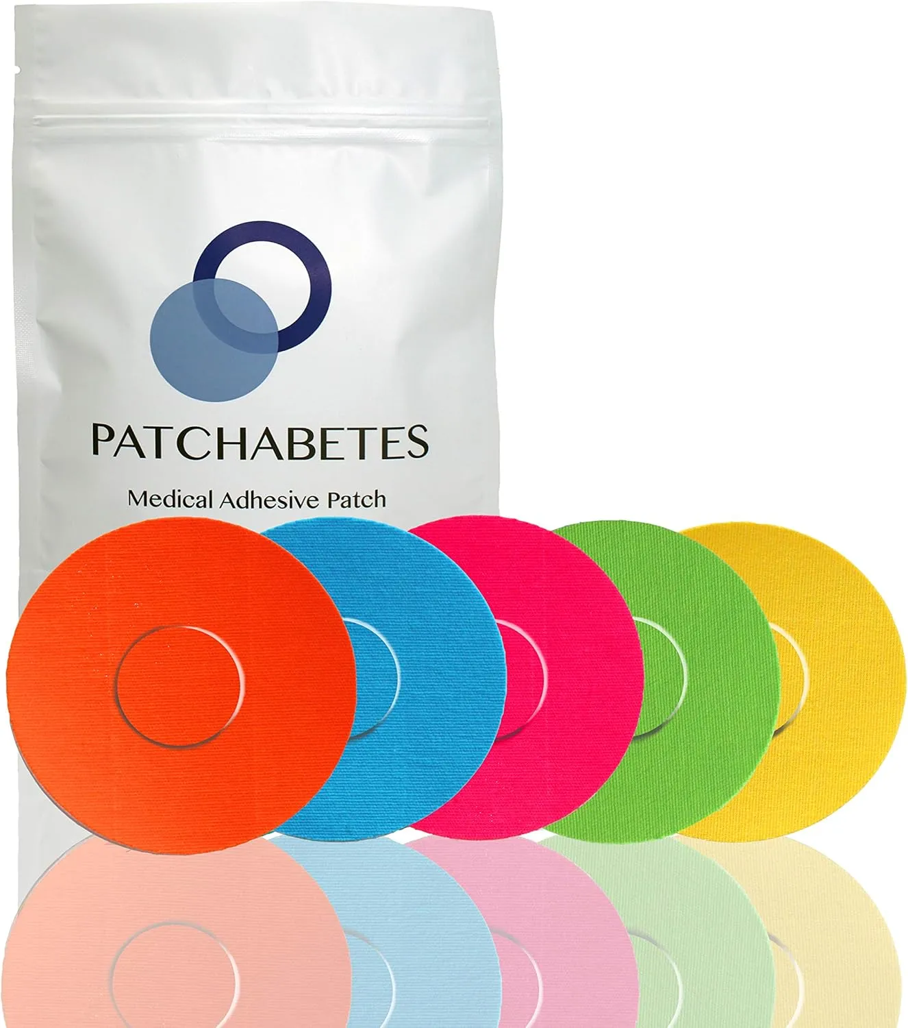 Waterproof Adhesive Patches for Sensor, Compatible with Freestyle Libre, Medtronic, t:Slim and More, 20 Count - (Rainbow Pack)