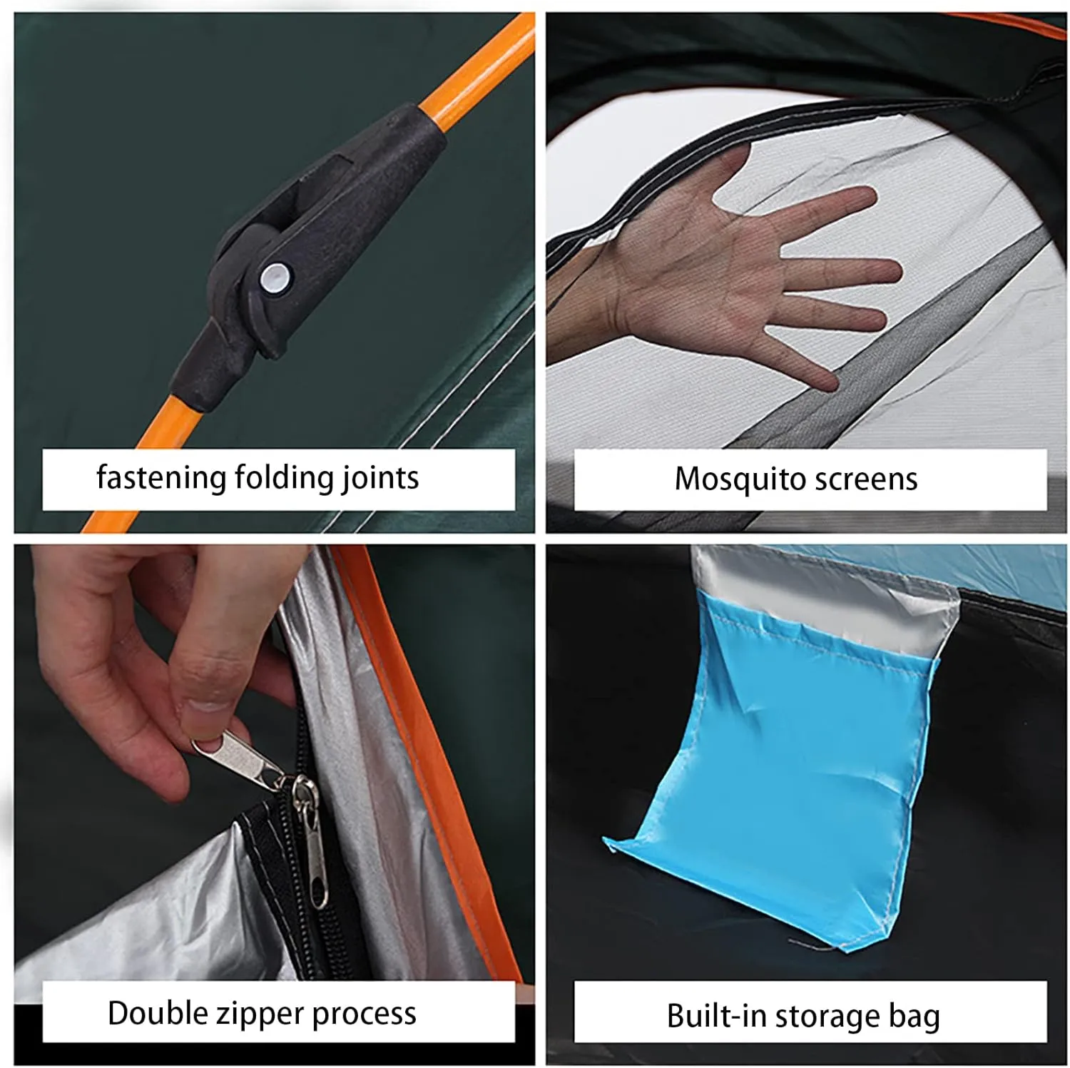 Waterproof Camping Tent, Easy Setup Instant Pop Up Tent Weatherproof, Foldable Automatic Tents Portable, Outdoor Portable Dome Tents, for Backpacking, Hiking, or Beach