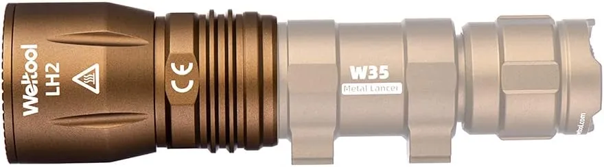 Weltool LH2 High Density Infrared LED Light Head,Single Mode, Throwing Beam Weapon Light Head for Surefire M600DF Body W35, W65, BB3, BB6 Light Body (FDE)