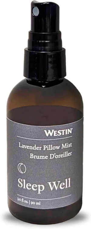 Westin Hotels Sleep Well Pillow Mist | Calming Lavender Essential Oil Spray for Relaxation & Better Sleep | Aromatherapy Linen & Pillow Spray | 3 oz