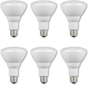 Westinghouse 5220020 9 Watt (65 Watt Equivalent) BR30 Flood Dimmable Soft White Energy Star LED Light Bulb, Medium Base (6 Pack)