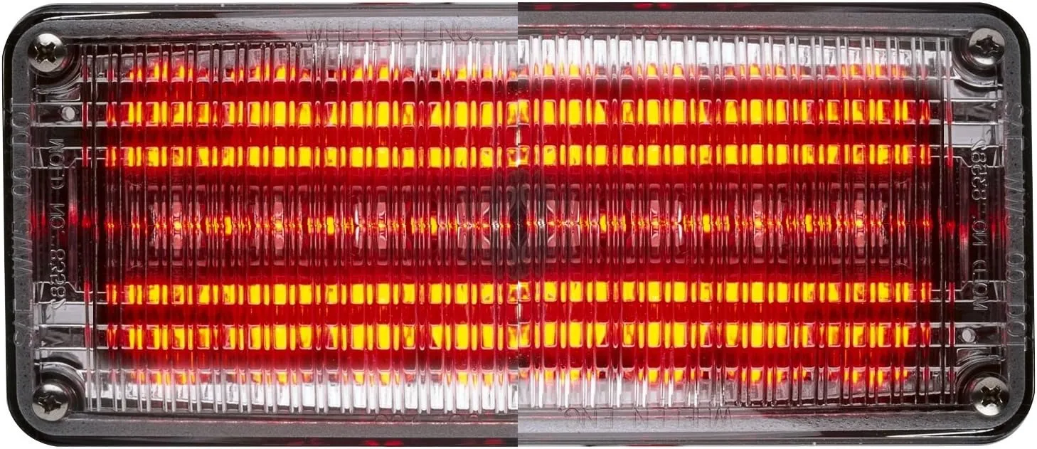 Whelen 700 Series Super LED Light, Red LED with Clear Lens - 70R02FCR