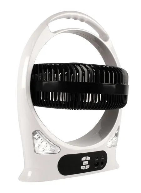 Wildtrak 30cm Fan Lithium Rechargeable Battery LED Light
