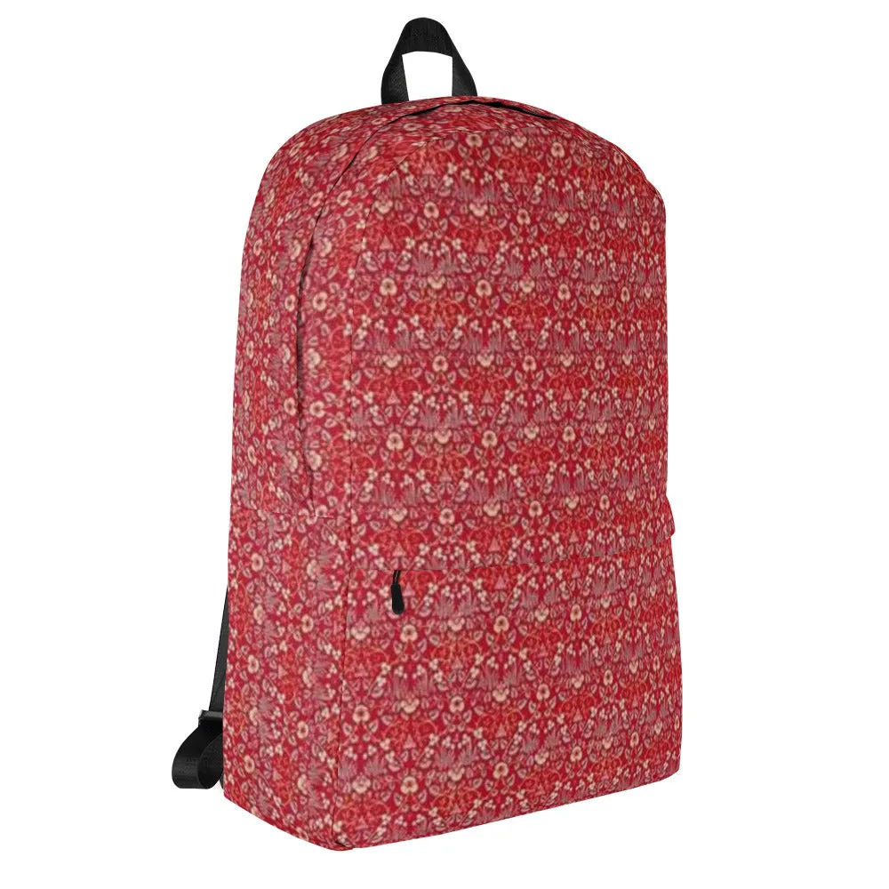 William Morris print backpack