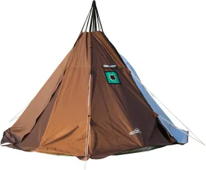 WINTENT 4 Season Waterproof Teepee Tent Yurt with Stove Jack for Adult Camping Hiking, Height 7.8FT/240CM