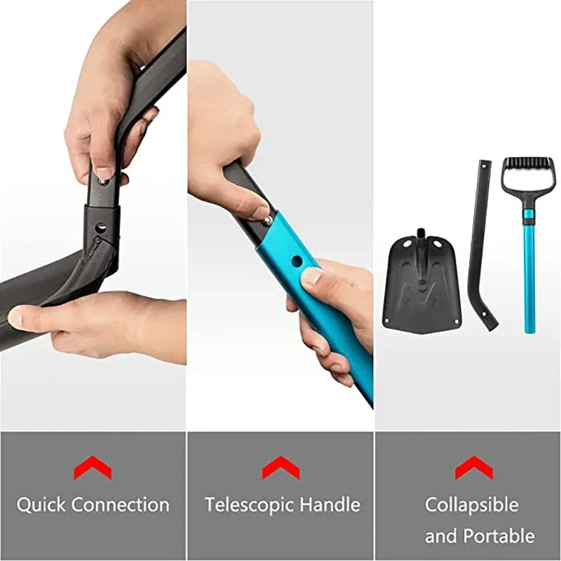 Winter Telescopic Snow Shovel Multifunctional Portable Snow Shovel Deicing Multifunction Shovel Winter Snow Shovel Supplies