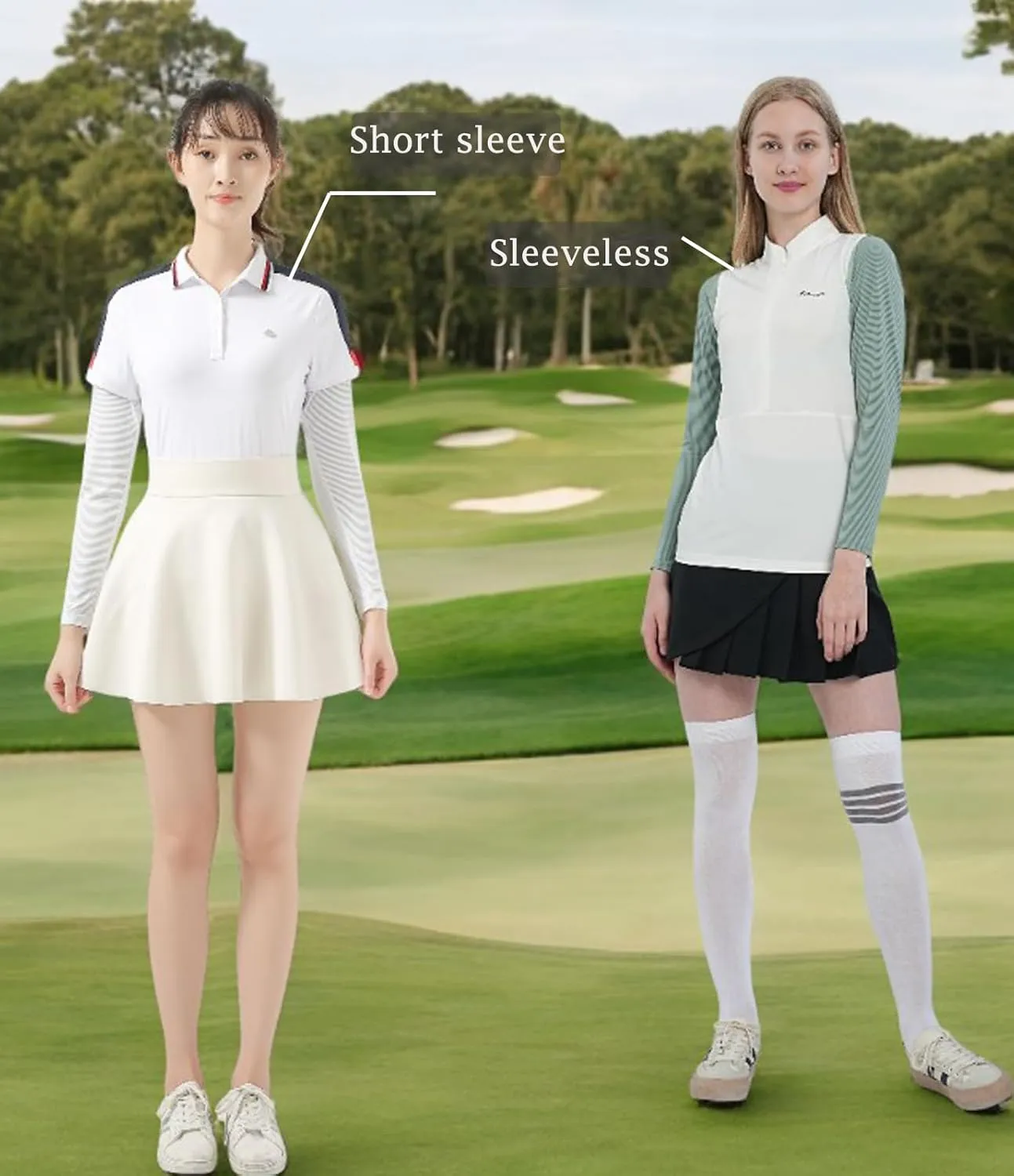 Women's Golf Cooling Shawl Outdoor Sun Protection Arm Sleeves