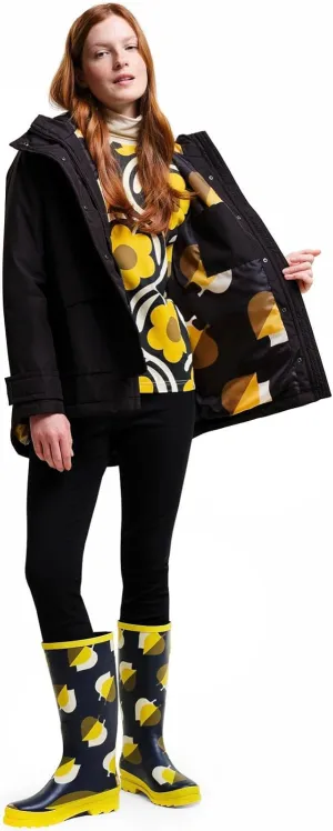 Womens Orla Kiely Waterproof Retro Floral Rain Mac Coat Jacket