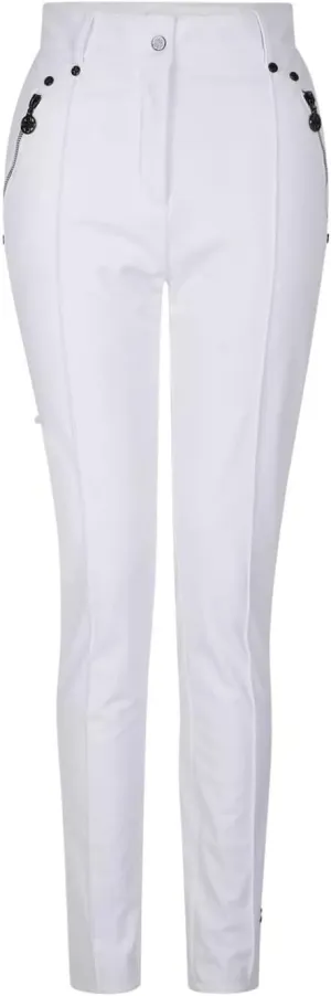 Womens/Ladies Julian Macdonald Regimented Ski Trousers (10 US) (White)