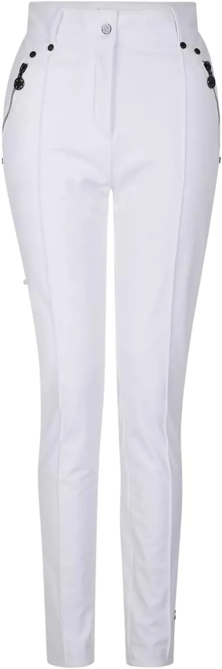 Womens/Ladies Julian Macdonald Regimented Ski Trousers (10 US) (White)