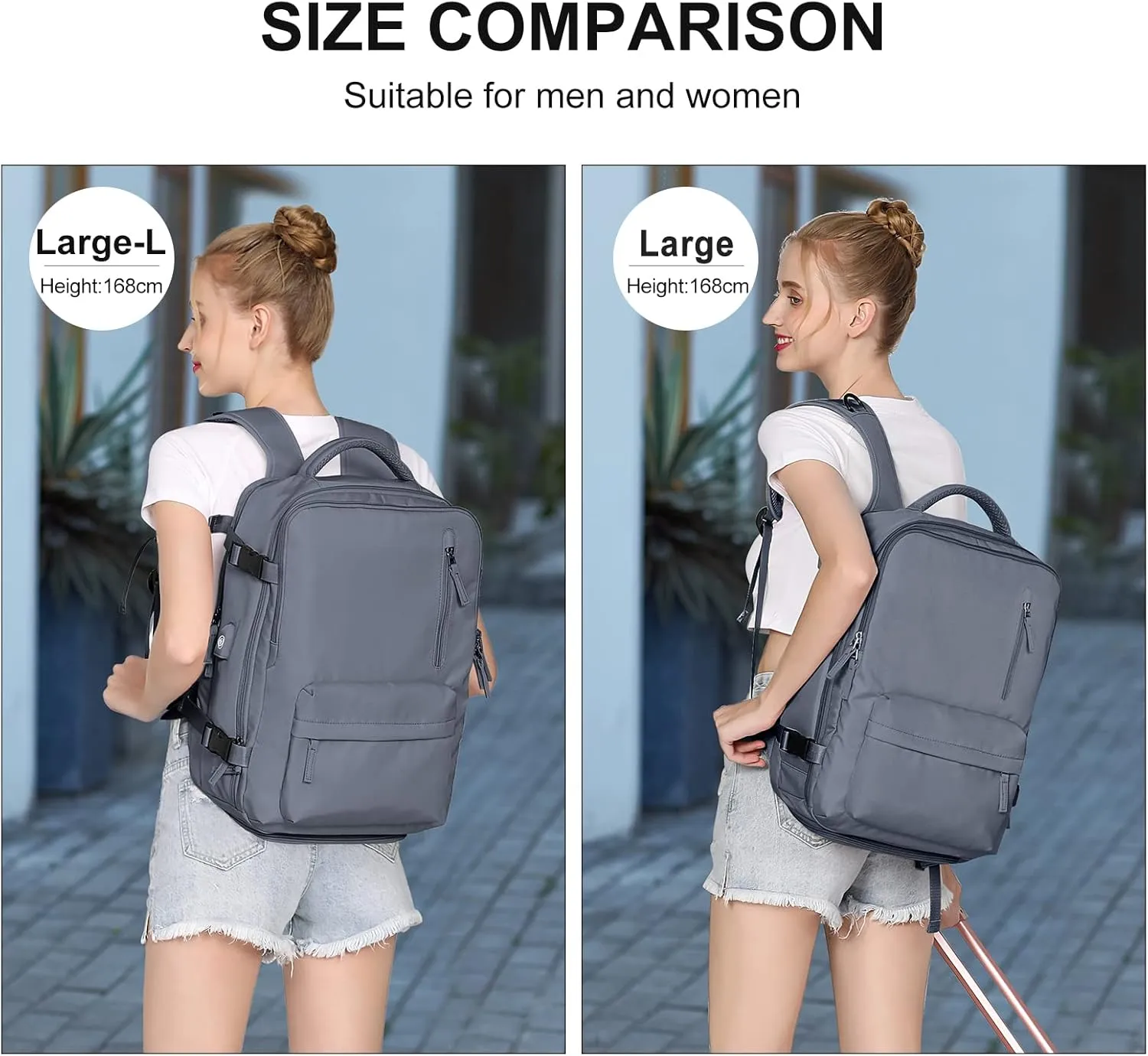 WONHOX Large Travel Backpack Carry on Flight Approved Laptop Work Business Backpack for Women Men Mochila de Viaje