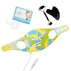 x Talika Anti-Aging Bundle LED Face Mask Light Therapy 3 Color Settings - LED Light Therapy Mask - Anti Aging Red light Skin Care Device Gua Sha | Talika Hydrant Eye Patch