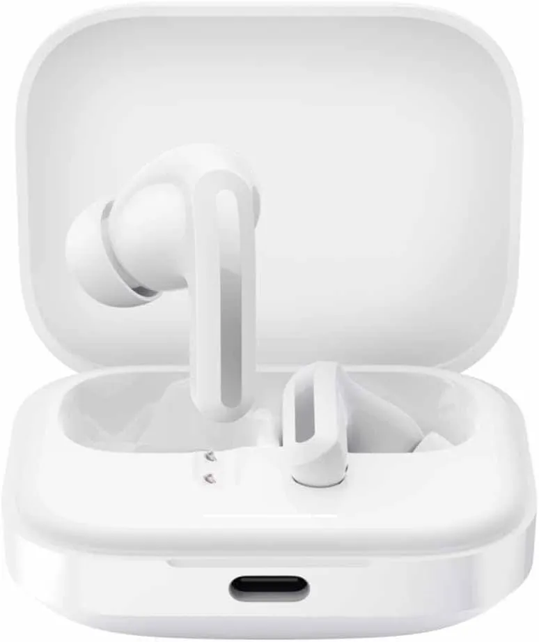 Xiaomi Redmi Buds 5 Wireless Earphone - 46dB Active Noise Canceling, 40 Hour Battery Life, Bluetooth 5.3, White