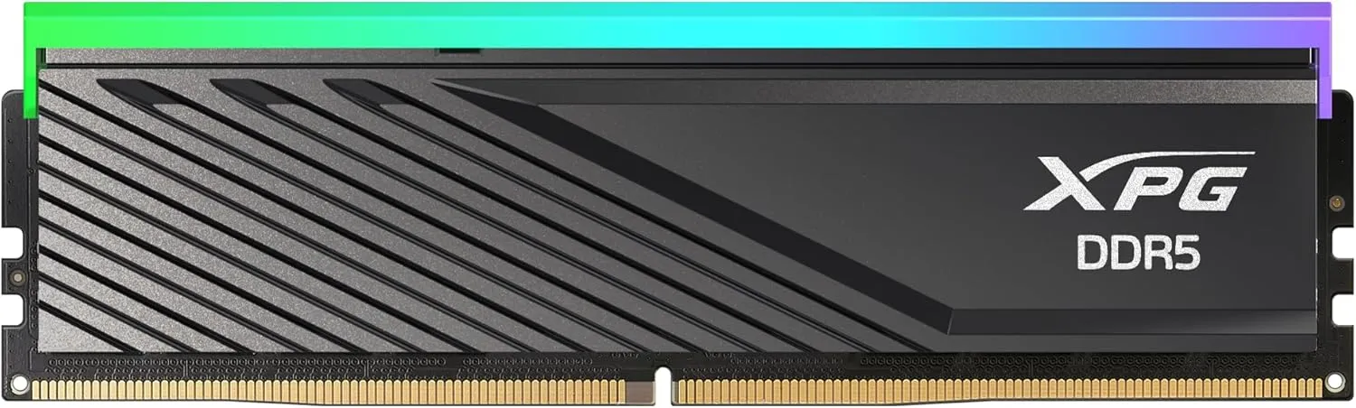 XPG Lancer Blade RBG DDR5 6000MHz CL30 32GB (2x16GB) PC5-48000 RAM 288-Pins UDIMM Desktop Memory Kit Black Heatsink(AX5U6000C3016G-DTLABRBK)