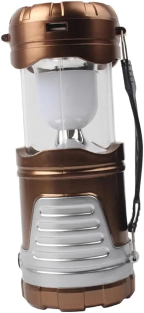 YARNOW Camping Light Led Solar Rechargeable Tent Lamp Multi-Function for Hiking Outdoor Emergency Home Use