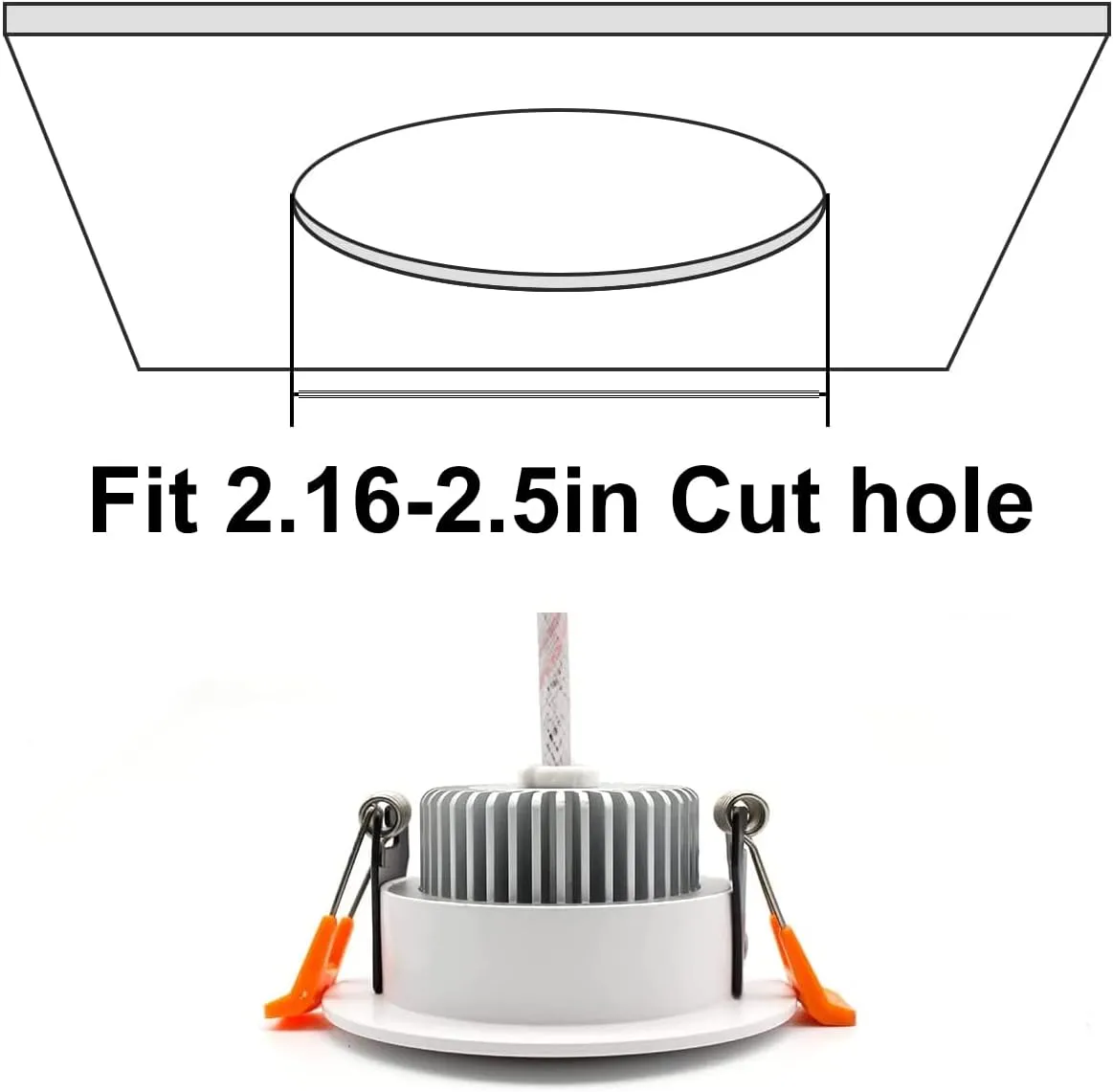 YGS-Tech 2 Inch LED Recessed Lighting, Dimmable Downlight 3W(35W Halogen Equivalent), CRI80, 3000K Warm White Ceiling Light with LED Driver(10 Pack)