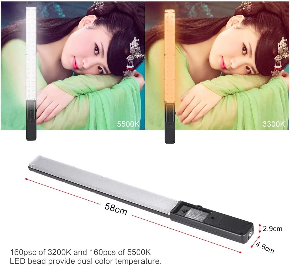 YONGNUO YN360 LED Video Light, RGB Colorful Professional Photo Ice Light, with Adjustable Color Temperature 3200K-5600K