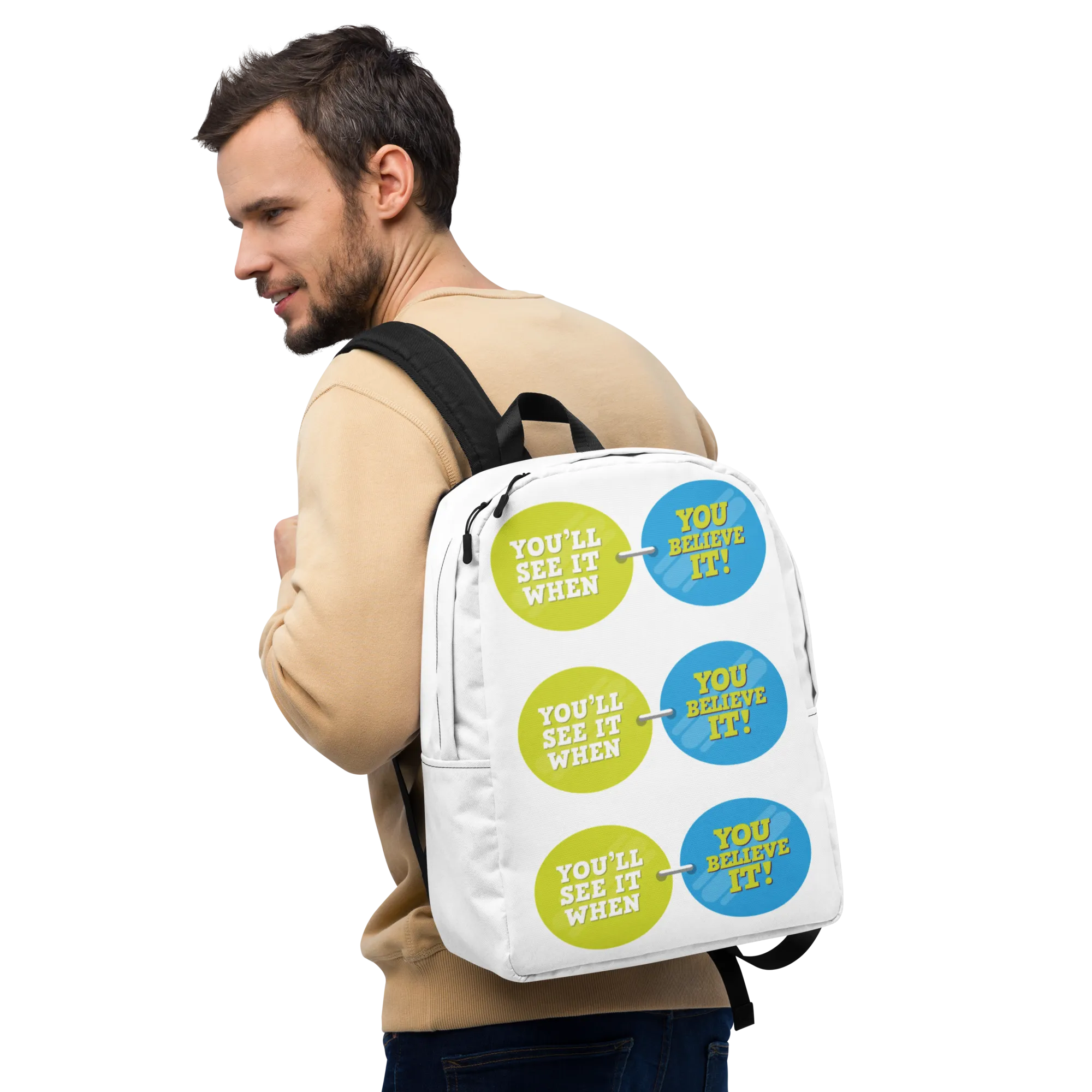 You'll See It When You Believe It! Minimalist Backpack