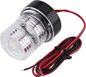 YOUTHINK Marine Anchor Light 12V Yacht Anchor Light White LED Anchor Light 250LM Navigation Light Super Bright About 2 Miles Visibility IP65 Sturdy Suitable for All Boats Under