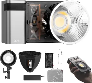 ZHIYUN MOLUS X100 PRO V2 Upgraded Version 100w COB Led Video Light Bi-Color Video Light with with Bluetooth App Control Continuous Lighting,CRI 95  TLCI 97 , 2700K-6500K
