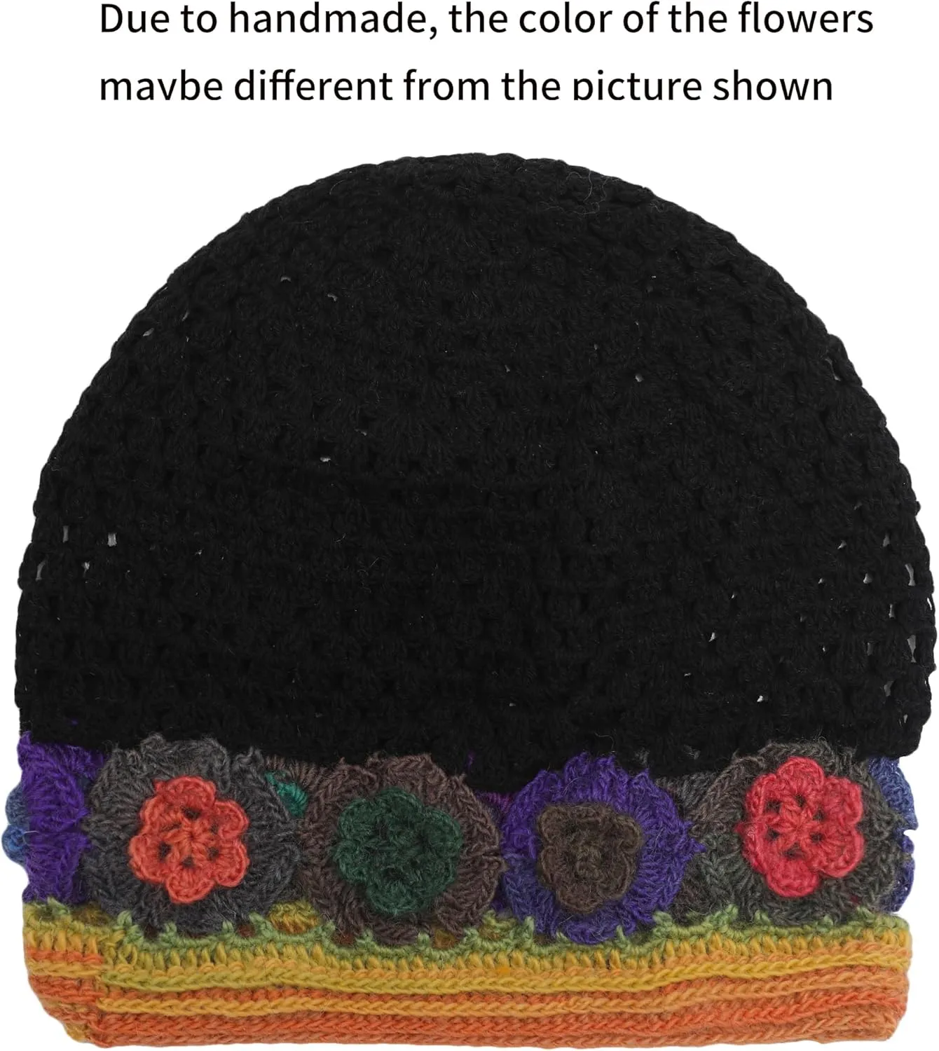 ZLYC Women Cotton Crochet Slouchy Beanie Hat Handmade Knit Summer Skull Cap