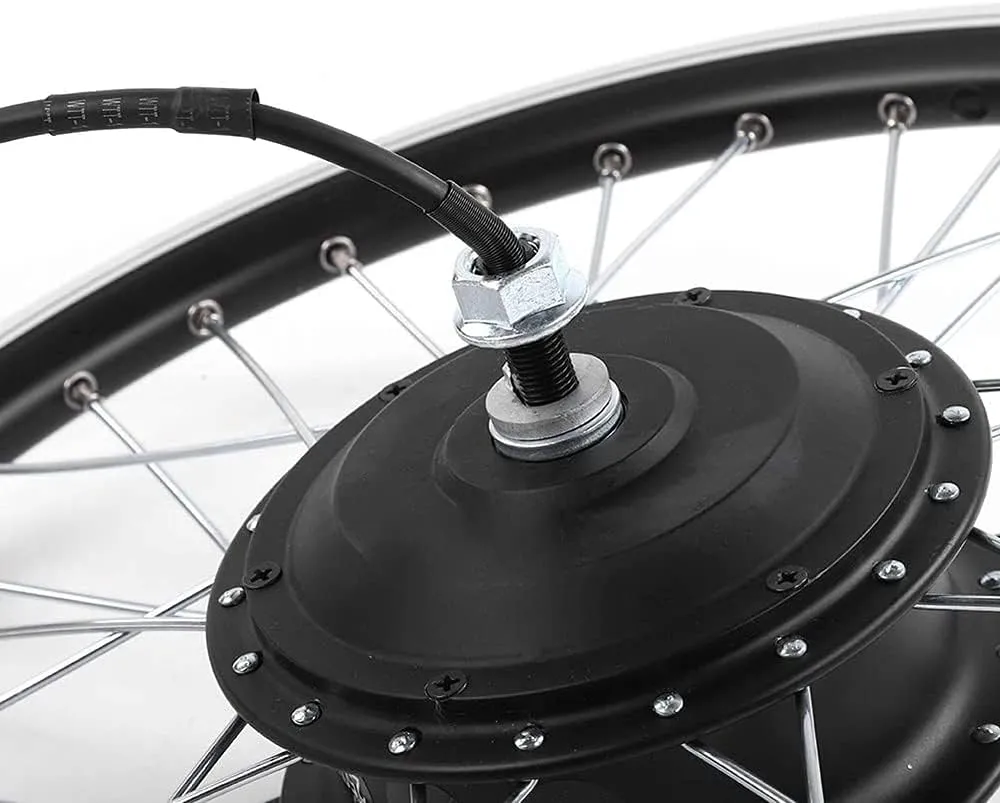 ZYXU Electric 36V/48V 350W 16in 20in 24in 26in 28in 700C E-Bike Conversion Kit KT-900S Conversion Waterproof Kit Bike Hub Motor Conversion Kit,48v350w/front Wheel,16”