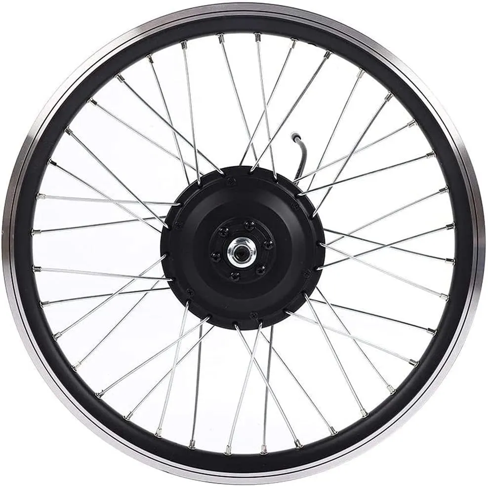 ZYXU Electric 36V/48V 350W 16in 20in 24in 26in 28in 700C E-Bike Conversion Kit KT-900S Conversion Waterproof Kit Bike Hub Motor Conversion Kit,48v350w/front Wheel,16”