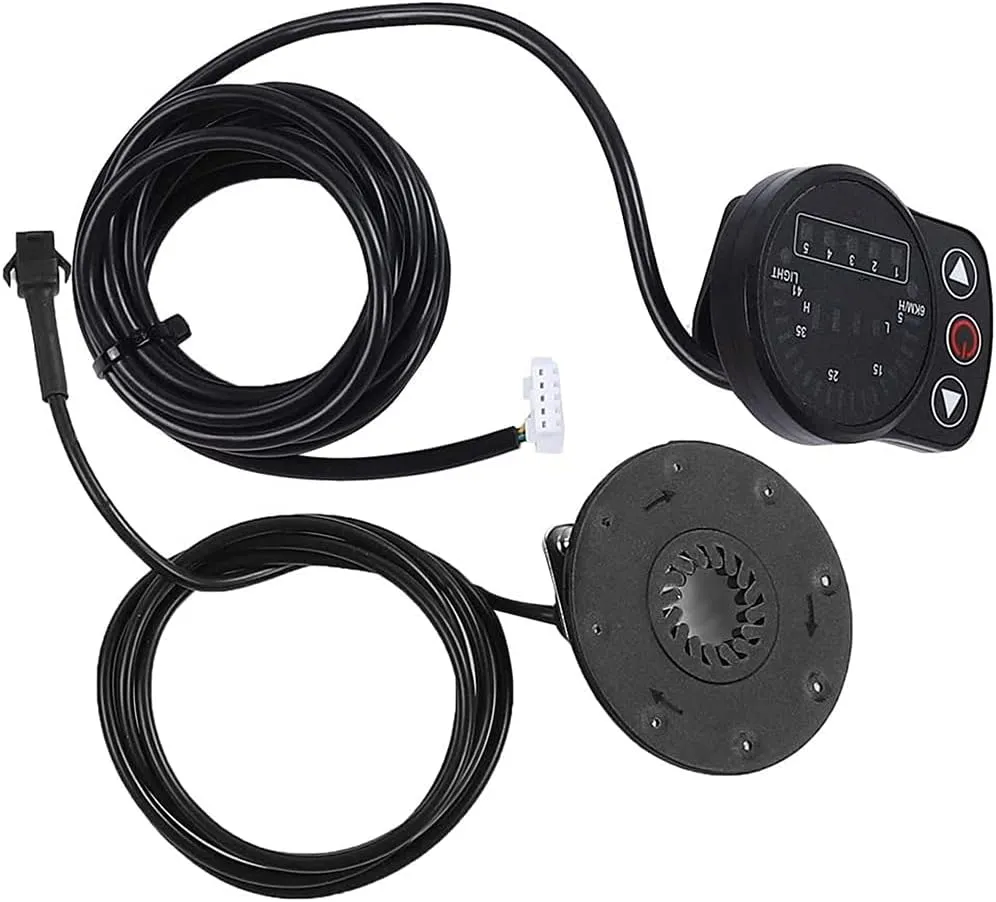 ZYXU Electric 36V/48V 350W 16in 20in 24in 26in 28in 700C E-Bike Conversion Kit KT-900S Conversion Waterproof Kit Bike Hub Motor Conversion Kit,48v350w/front Wheel,16”